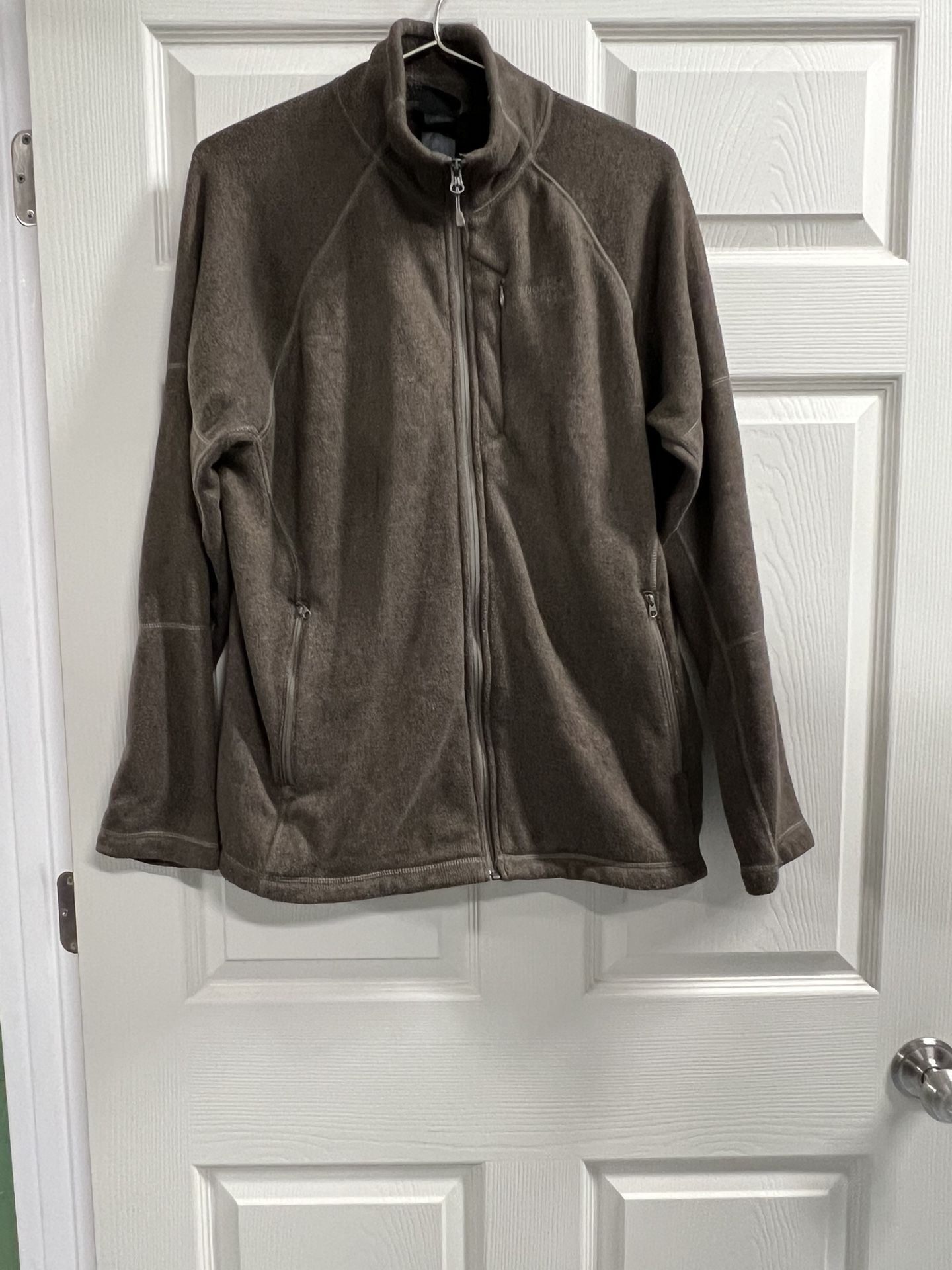 North Face Brown Fleece Full Zip Sweater Jacket - Size Medium - VGUC