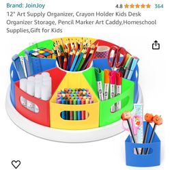 Rotating Desk Organizer For Kids 