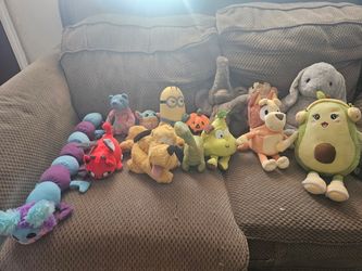 14 stuffed Animals