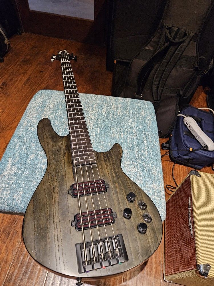 Schecter C5 Apocalypse 5 String Bass!
