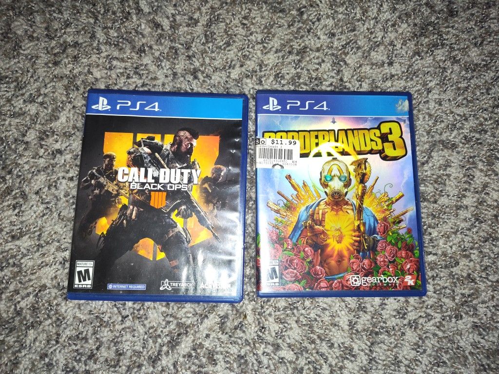 Call Of Duty Black Ops 4 And Borderlands Ps4