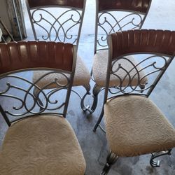 4 Chairs! Cash And Carry 50.00 For All 4.