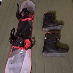 Complete Snowboard Setup — Board + Bindings + Boots (Ready to Ride)