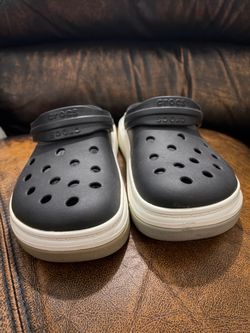Crocs Crocband Full Force Thick Sole Sandals Black White Unisex Men’s 12