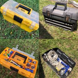 Toolboxes with hardware
