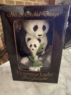 “Flowers by Light” Panda Bear Nightlight