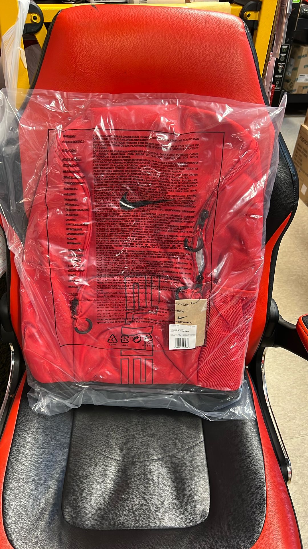 Nike Hm9965-657 Varsity Elite Backpack Red/black