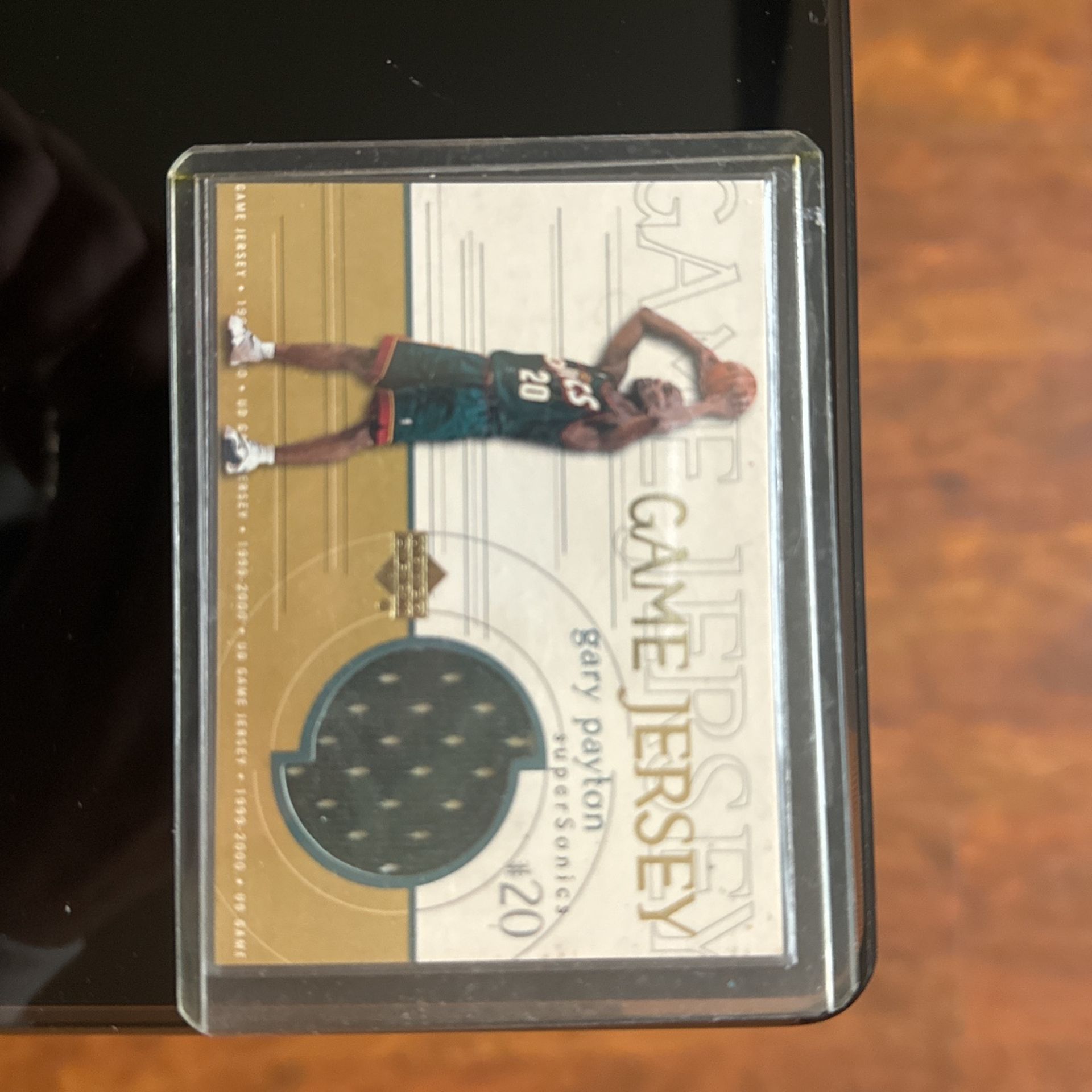 Upper Deck Game Worn Jersey Gary Payton