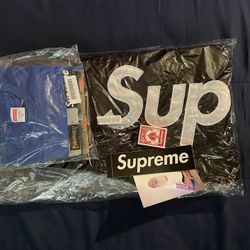 SUPREME BLACK SATIN APPLIQUÉ SWEATPANTS for Sale in