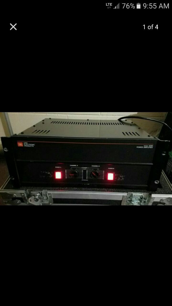 jbl 6290 dual power amplifier for sale in great shape.. ( dj equipment ) $350