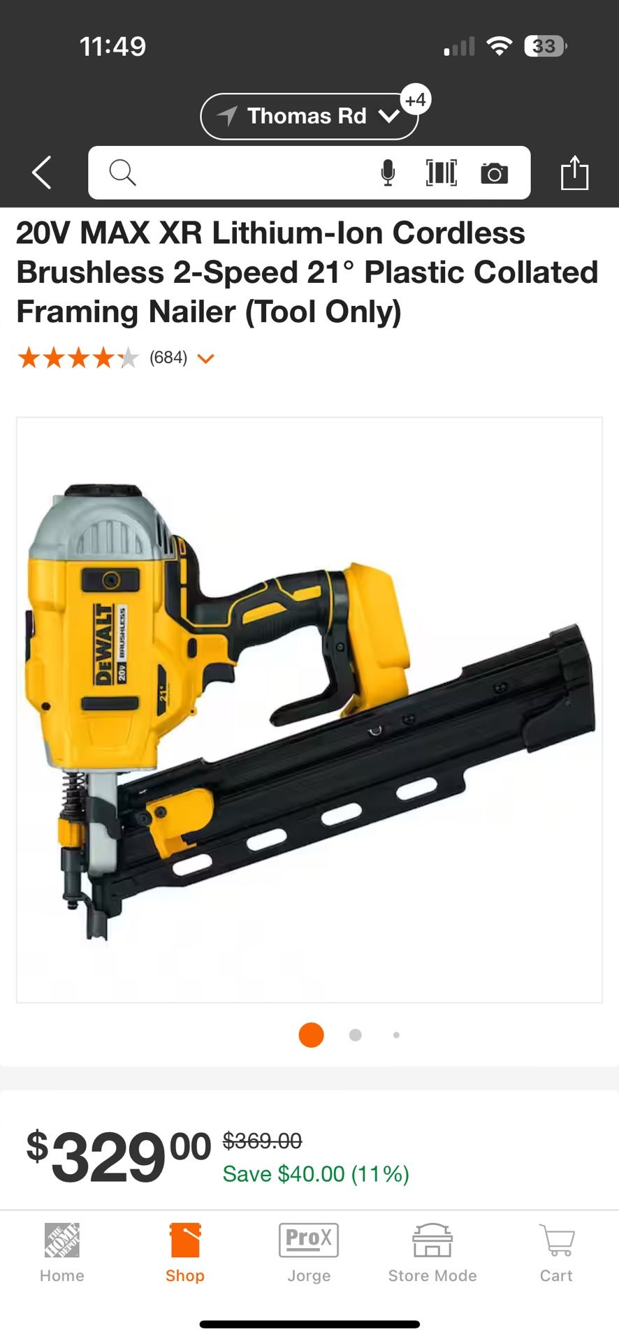 Dewalt Framing Nail Gun 20v DCN21PLB for Sale in Phoenix, AZ OfferUp