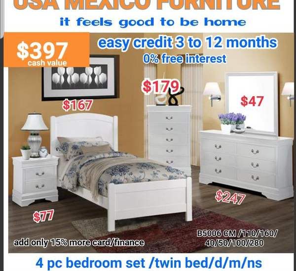BRAND NEW QUEEN SIZE BEDROOM SET SPECIAL ONLY. ( NEW FURNITURE AND MATTRESS AVAILABLE ) U 0