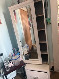 Mirror with cabinet