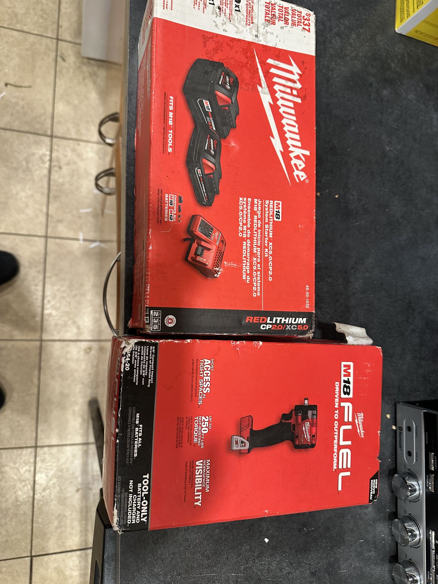 new milwaukee drill and batteries charger