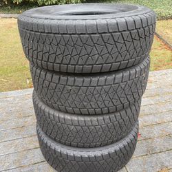 4 used 265/70R17 Bridgestone blizzak tires