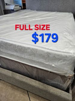 BRAND NEW !! FULL SIZE  $179 // MATTRESS AND BOX SPRING