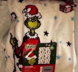 NEW CHRISTMAS PLUSH THROW THE GRINCH