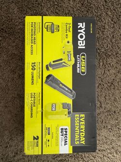 New Ryobi USB Lithium 3-Tool Combo Kit