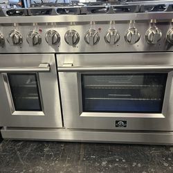 🚩🚩 FORNO 48”  Gas Slide In Range Stainless Steel 🚩🚩🚩