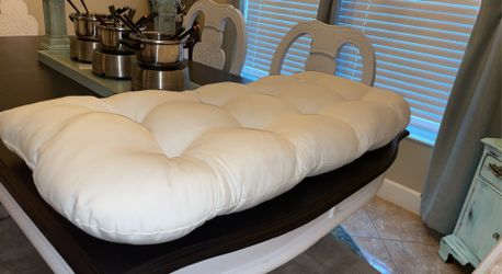 3 White Seat Cushions
