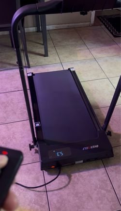 OVER SELF Walking Pad Treadmill, 6.2MPH Portable Folding Treadmill with Handle R