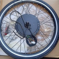 Brand New 26-in Front Electric Bicycle Wheel Kit