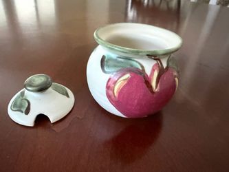 Cloud’s apple covered sugar/jam bowl