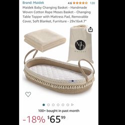 Baby Changing Table Topper Moses Basket 