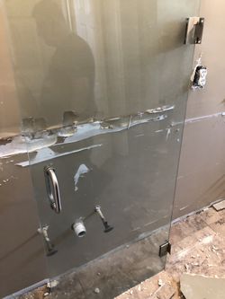 Frameless glass door give a offer