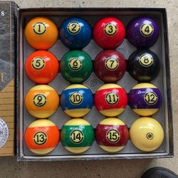 Billiard Pool Ball Set $200