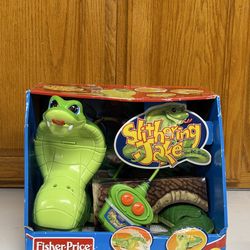 Vintage 1999 Fisher Price Slithering Jake The Snake RC Remote Control Mattel Works NIB