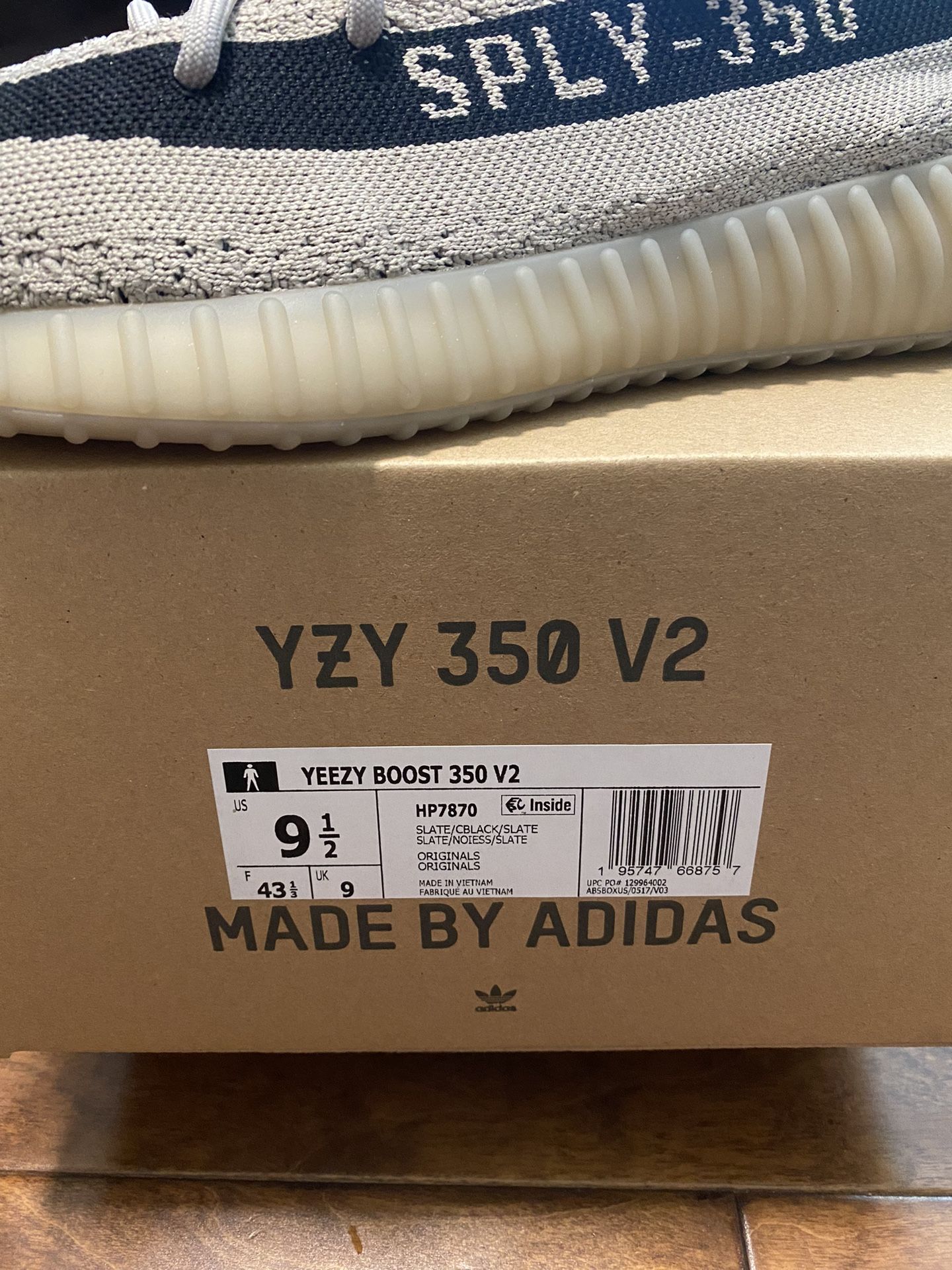 Adidas Yeezy Boost 350 V2 Slate 9.5M