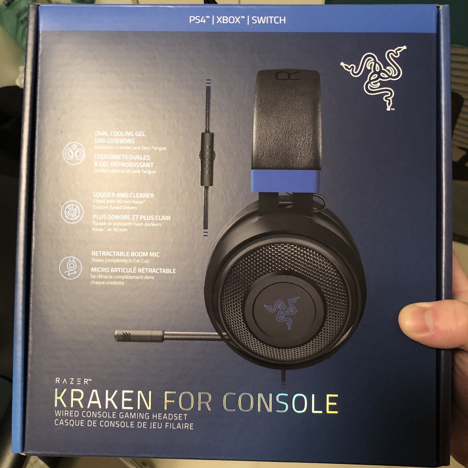 Razer Kraken Gaming Headset BRAND NEW- PC, PS4, PS5, Switch, Xbox One, Xbox Series X