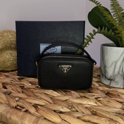 Prada Saffiano leather mini-pouch