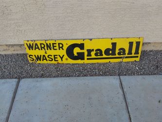 4ft porcelain sign