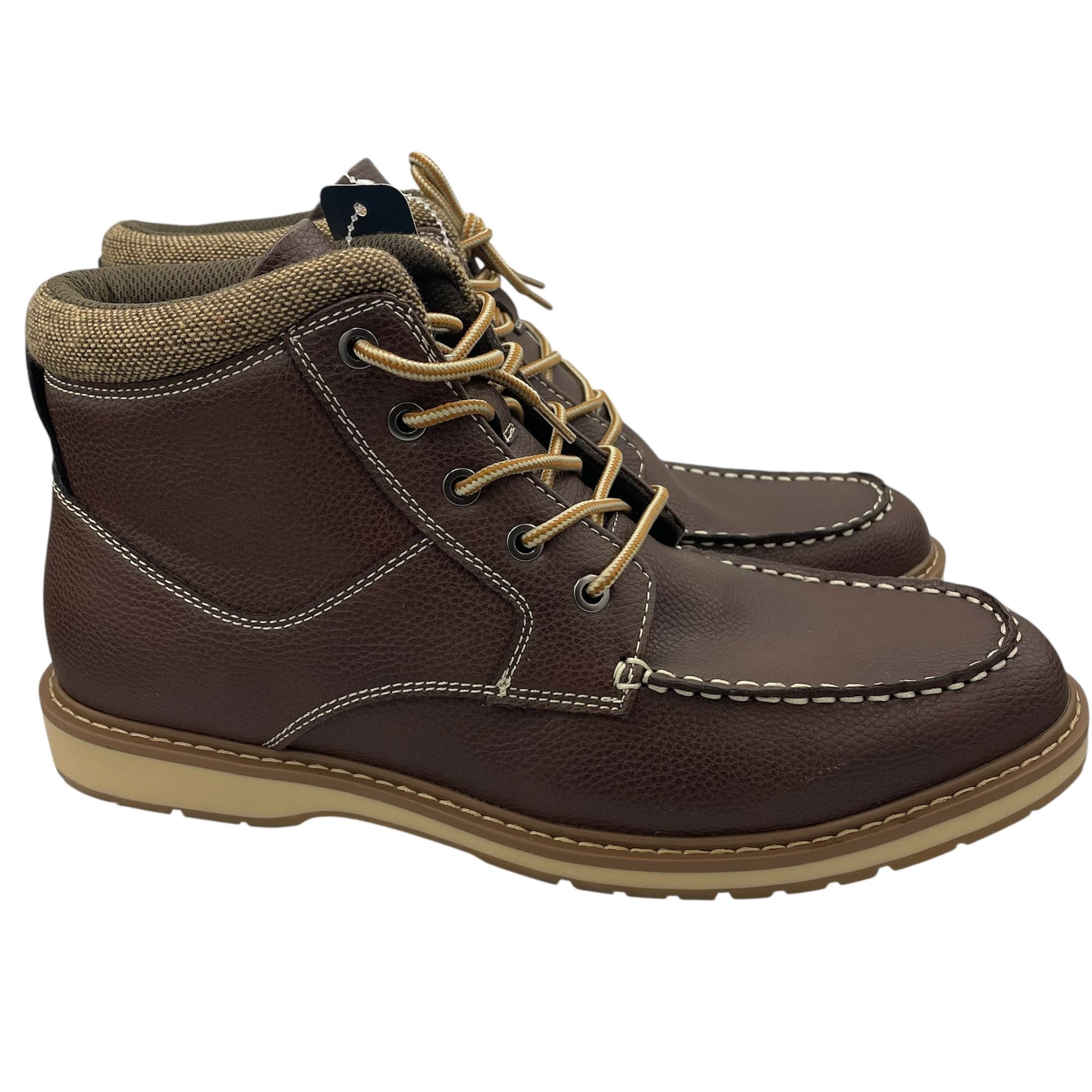 Flex Step mens comfort flexible lightweight lace up boots Size 11M