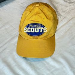 Lake Forest HS Scouts Football Hat Cap Adjustable Adult Gold Baseball Adjustable