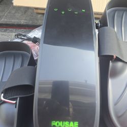 Fousae Under Desk Upgraded Model 6 Adjustments Resistance 15 Speed Leg Exerciser Forward And Reverse With Remote And Touch Screen And Arm Straps # 659