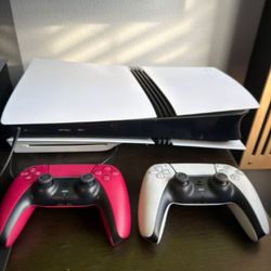 PS5 Pro Disc Version + 2 Controllers + Charging Dock + Stand + Backpack 