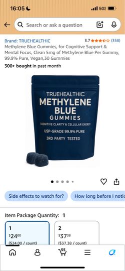 Methylene blue gummies