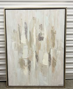 Large Framed Canvas Abstract Wall Art