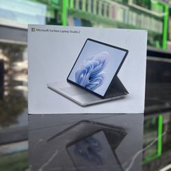 Microsoft Surface Laptop Studio 2 13th Gen Intel Core i7 Processor 16GB GO/GT RAM-512GB 4050 GPU PLATINUM 🔥 (Take It Home In Payments)