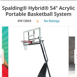 Hybrid Portable Basketball System will transform the pavement into an arena.