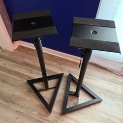 Pair of On Stage Adjustable Monitor Stands