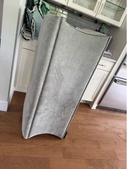 Gray ottoman