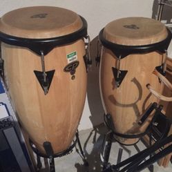 CP bongos with stands