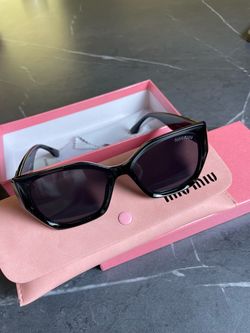 Miu Miu Black Oversized Sunglasses – Brand New, Never Worn