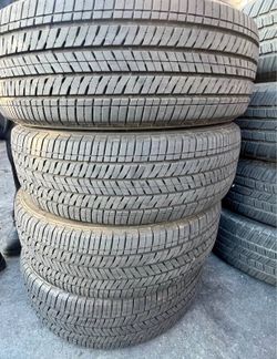 205/55/16 Bridgestone vendo un set de llantas usadas excelente condiciones de vida las 4 ✅🤩I am selling a set of used tires, all 4 in excellent livin