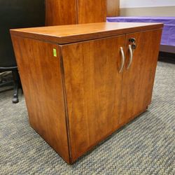 Locking Wood Cabinet