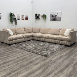 Cream Sectional Couch - Free Delivery 